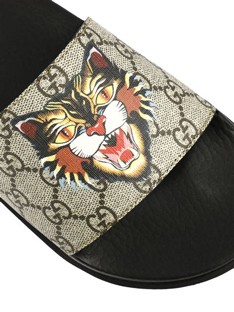 gucci slides cat|Gucci slide sandals.